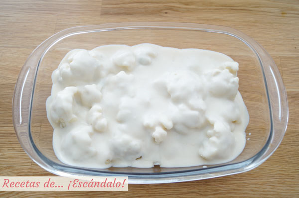 Coliflor con bechamel
