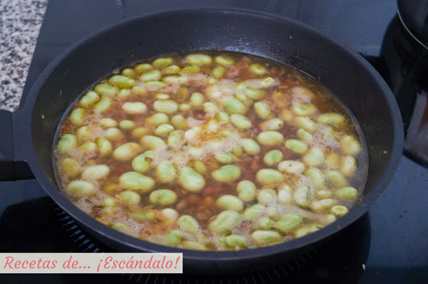 Habas con jamon