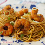 Espaguetis con gambas