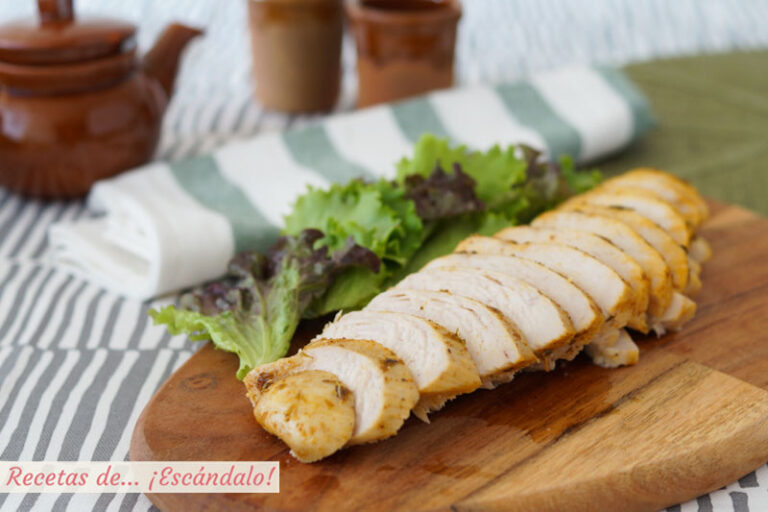 Pechugas de pollo al horno jugosas y riquísimas