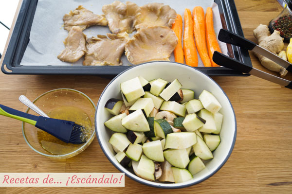 Receta de verduras al horno