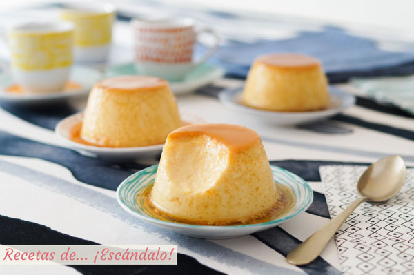 Receta muy facil de flan de queso casero y cremoso