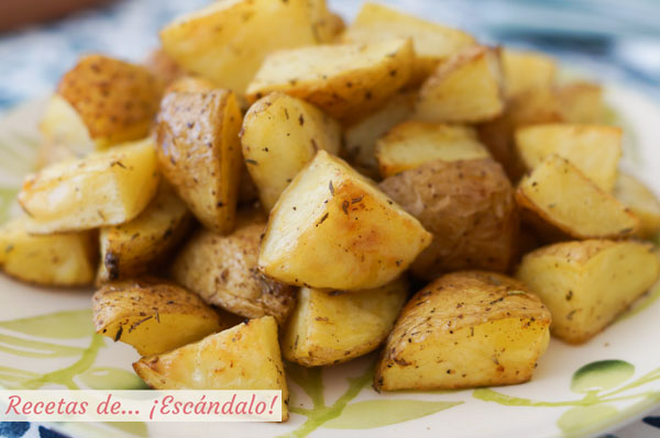 Como hacer patatas al horno asadas, la guarnicion ideal o aperitivo
