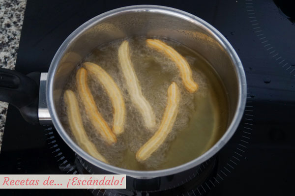 Receta de churros con chocolate