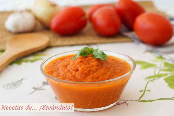 Como hacer salsa de tomate casera o salsa pomodoro sin pieles ni pepitas