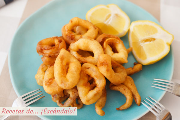 Receta de calamares a la romana o calamares rebozados