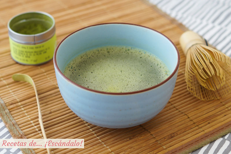Te matcha, como prepararlo. Caliente o frio y con o sin leche matcha latte