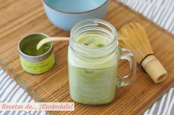 Te matcha latte frio