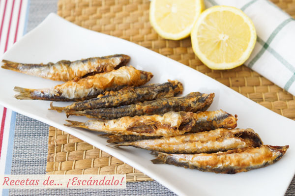 Como hacer boquerones fritos, jugosos y crujientes