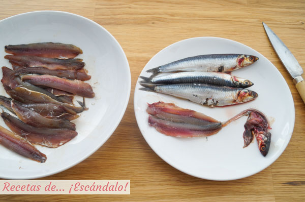Como limpiar boquerones
