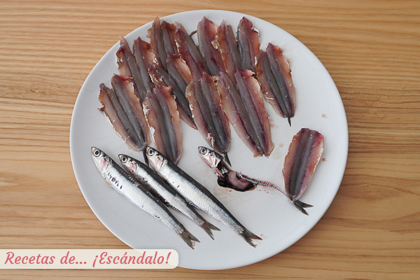 Como limpiar boquerones frescos