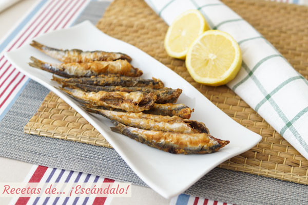Como preparar boquerones fritos, jugosos y crujientes
