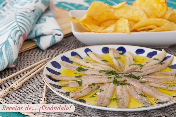 Receta de boquerones en vinagre caseros y sin complicaciones