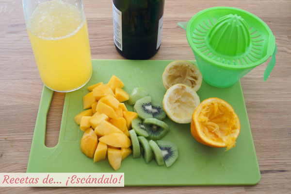 Ingredientes sangria de cava