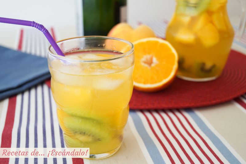 Sangria de cava, como hacerla. Receta e ingredientes