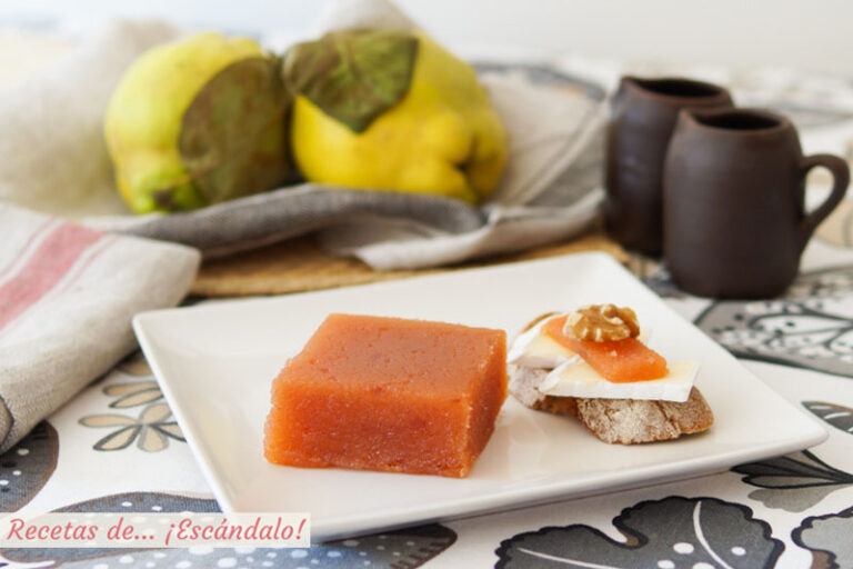 Cómo hacer dulce de membrillo casero o carne de membrillo. Receta tradicional
