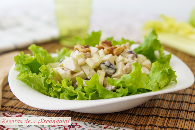Ensalada Waldorf, original y muy facil de preparar