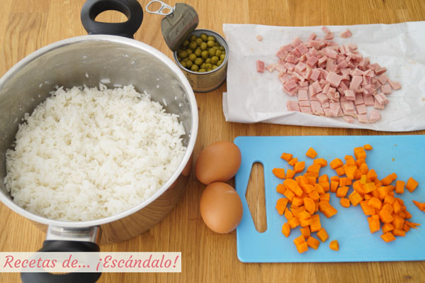 Ingredientes arroz tres delicias