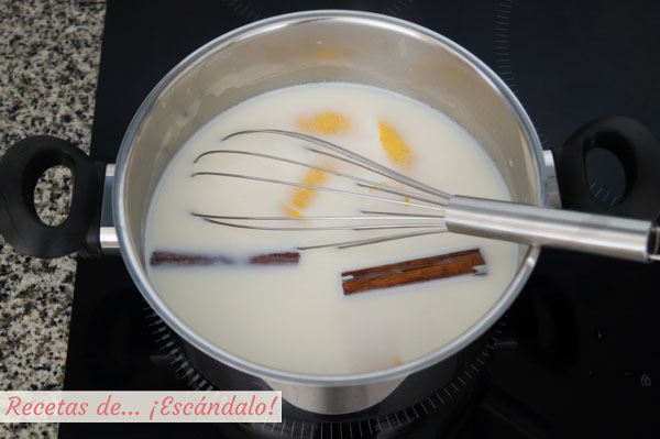 Leche con canela y limon