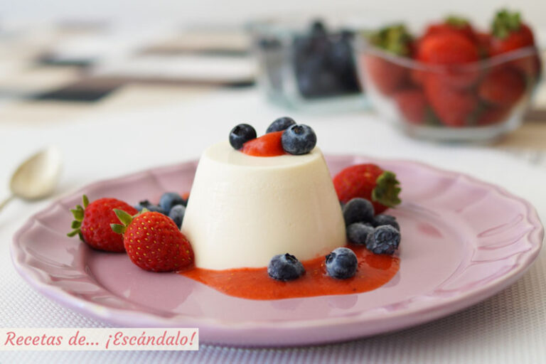 Receta de panacota o panna cotta, el clásico postre italiano de nata