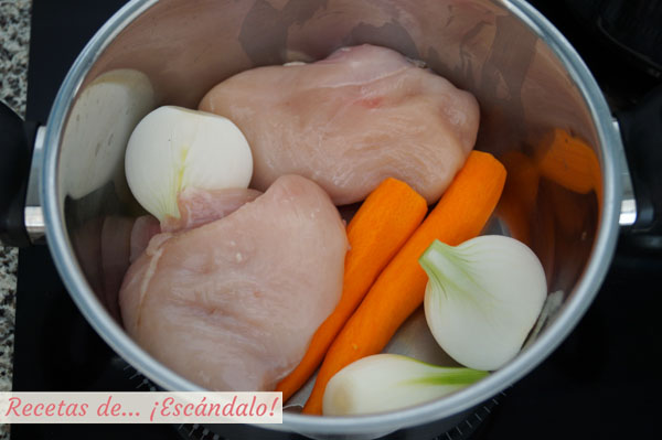 Pollo cocido