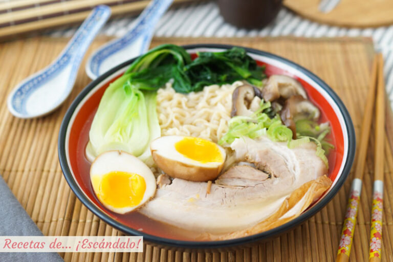 Receta de ramen casero, una sopa japonesa deliciosa y reconfortante