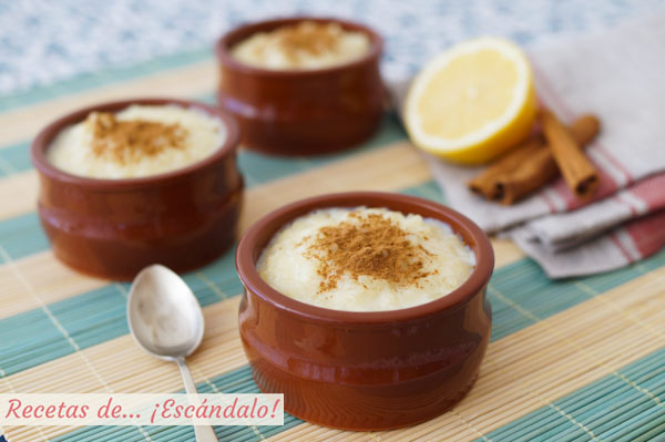 Receta de arroz con leche, postre casero tradicional