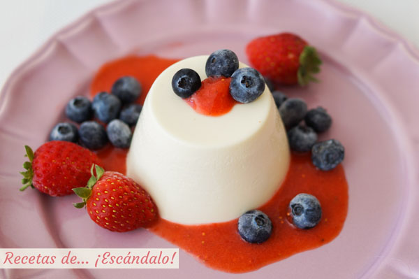 Receta de panacota o panna cotta, el clasico postre italiano de nata