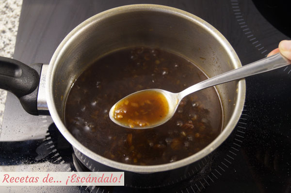 Como hacer salsa Pedro Ximenez