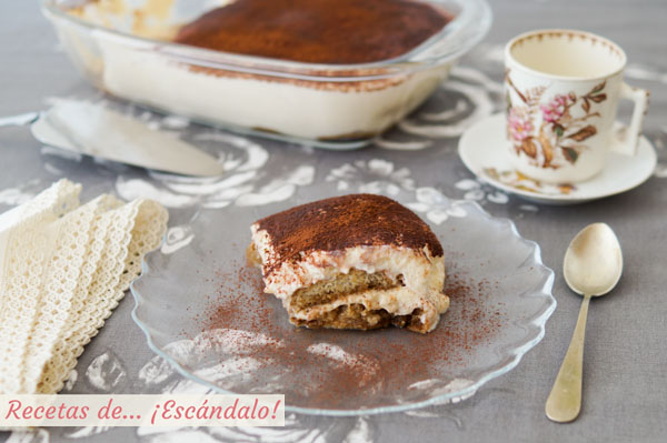 Como hacer tiramisu italiano casero. Receta de postre facil