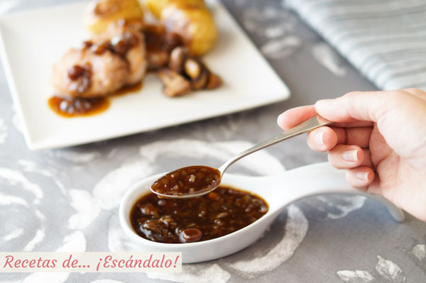 Receta de salsa Pedro Ximenez (sin nata), muy facil e ideal para carnes