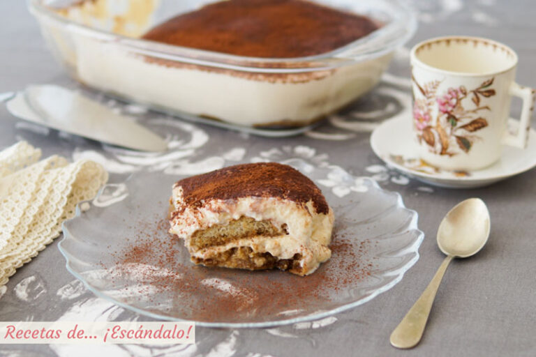 Receta de tiramisú italiano casero, fácil y delicioso