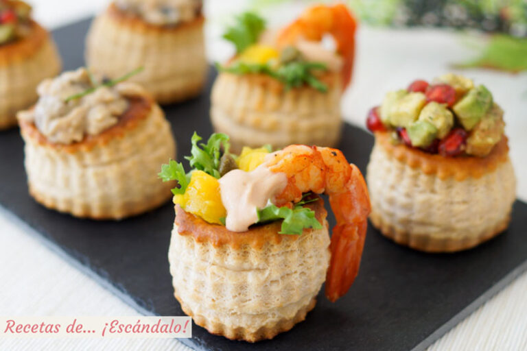 Ideas originales y fáciles para rellenar volovanes y canapés