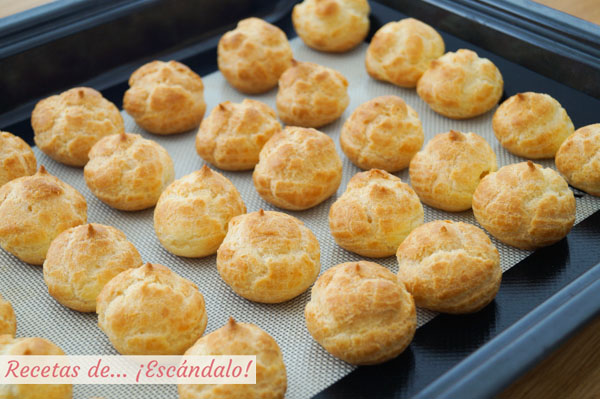 Profiteroles caseros al horno