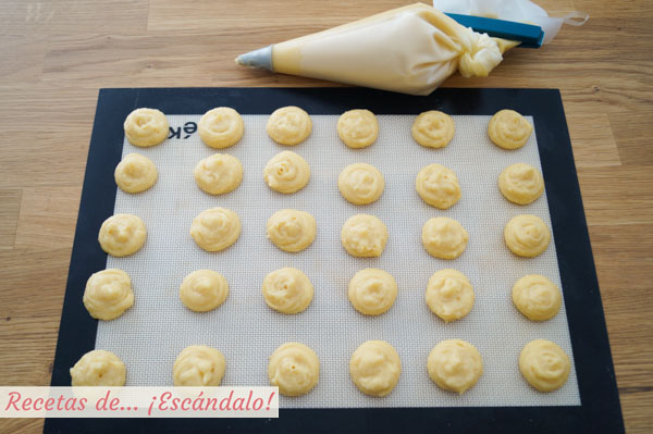 Profiteroles caseros