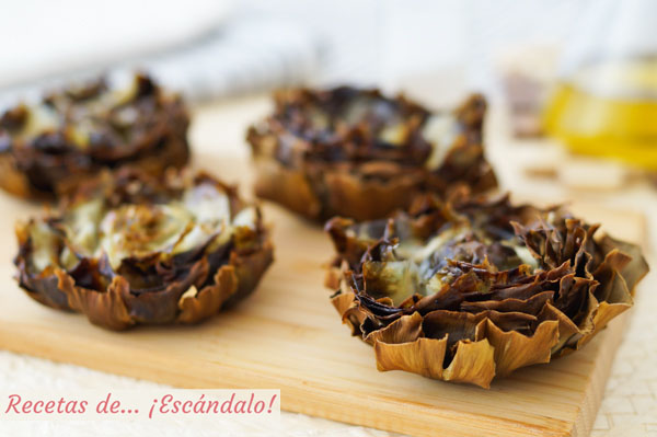 Alcachofas al horno. Receta saludable