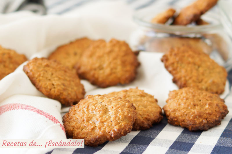 Como hacer galletas de avena caseras y muy faciles. Receta paso a paso