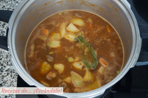 Estofado de ternera con patatas