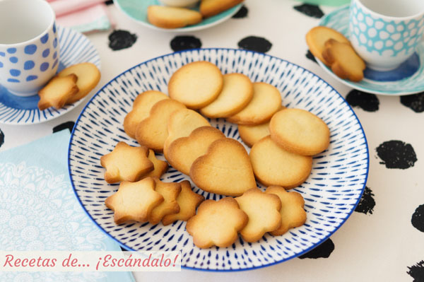 Galletas de mantequilla caseras o pastas de te, muy faciles