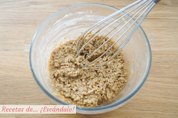 Masa para galletas de avena