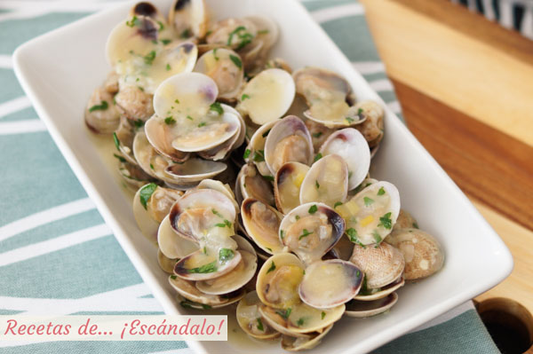 Receta de almejas en salsa verde