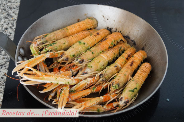Receta de cigalas a la plancha