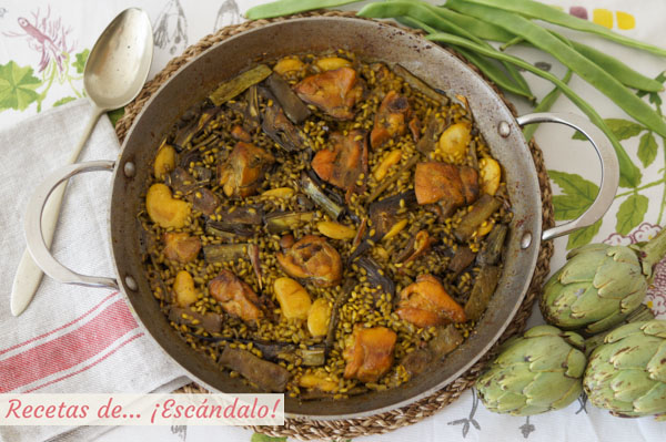 Como hacer paella valenciana. Receta tradicional