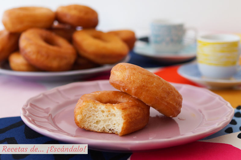 Donuts caseros tiernos y deliciosos. Receta sencilla paso a paso