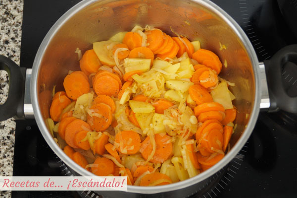 Ingredientes crema de zanahoria