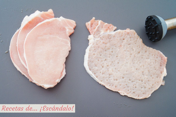 Lomo de cerdo para flamenquines