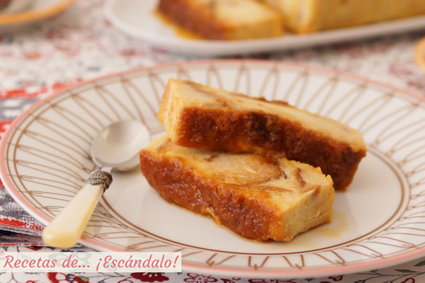 Receta de Pan de Calatrava o pudin de pan. Postre tipico de Murcia