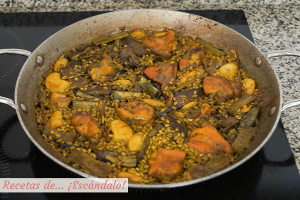 Receta de paella valenciana