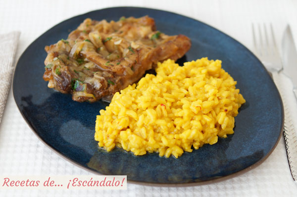 Receta de risotto a la milanesa con azafran