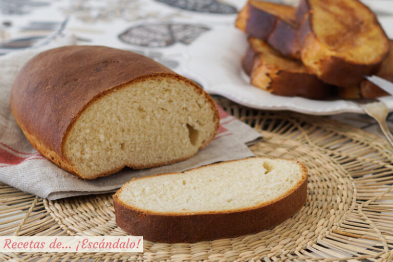 Receta muy fácil de pan casero para hacer torrijas en casa